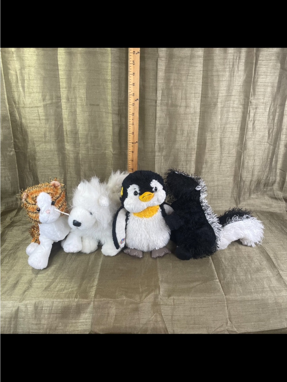 LOT of 4 Ganz Webkinz HM176 HM213 HM132 HM042 Plush Stuffed Animal NO CODE